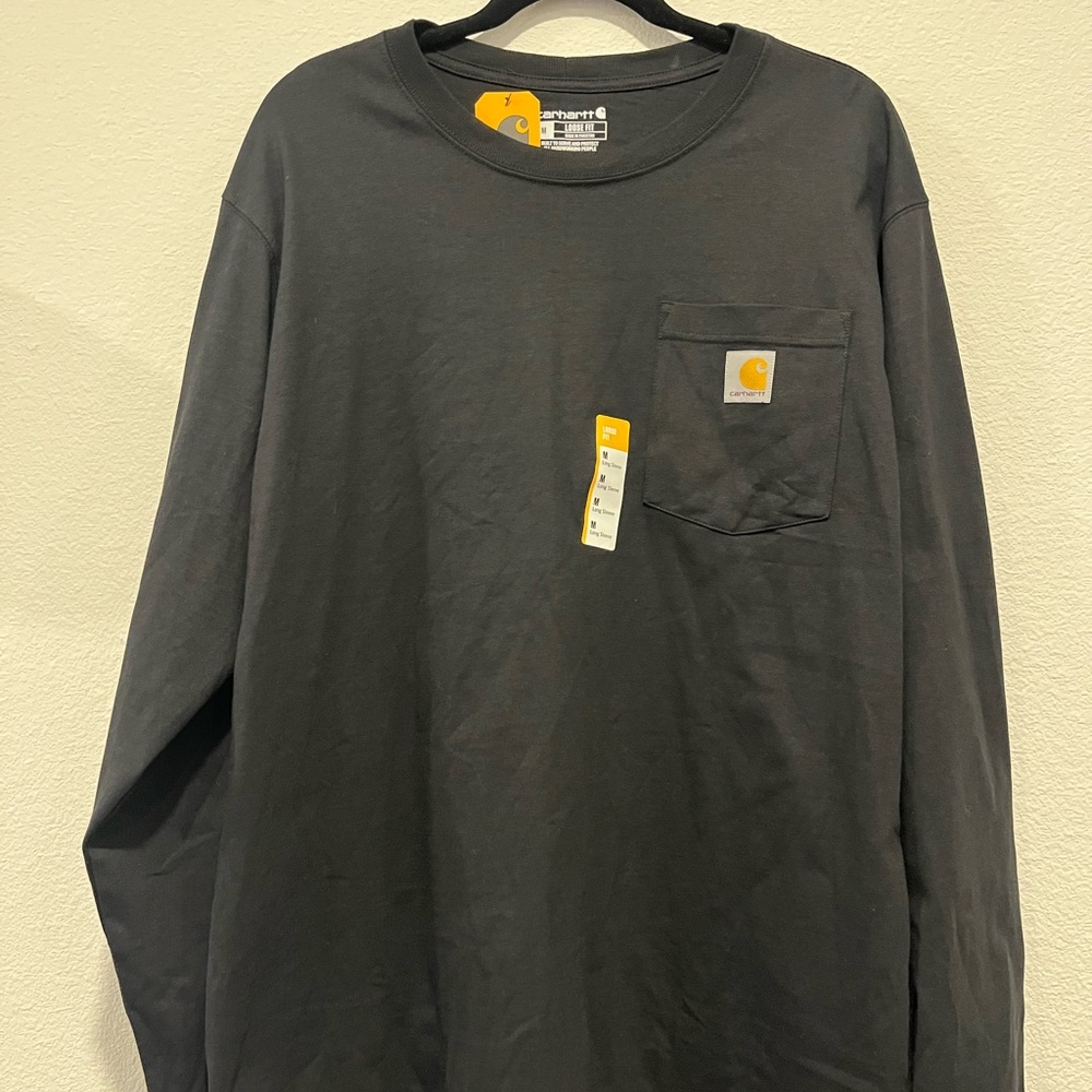 Carhartt Men's Charcoal Long Sleeve Tee